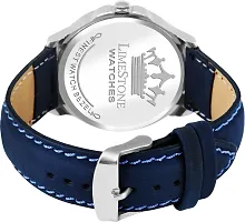 Stylish Blue Synthetic Leather Analog Watch For Men-thumb3