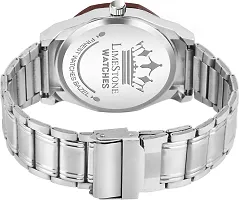 Stylish Silver Metal Analog Watch For Men-thumb3