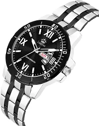 Stylish Silver Metal Analog Watch For Men-thumb1