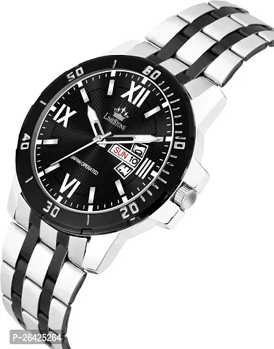 Stylish Silver Metal Analog Watch For Men-thumb2