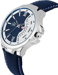 Stylish Blue Synthetic Leather Analog Watch For Men-thumb4