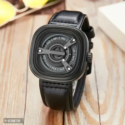 Stylish Genuine Leather Watch for Men-thumb3