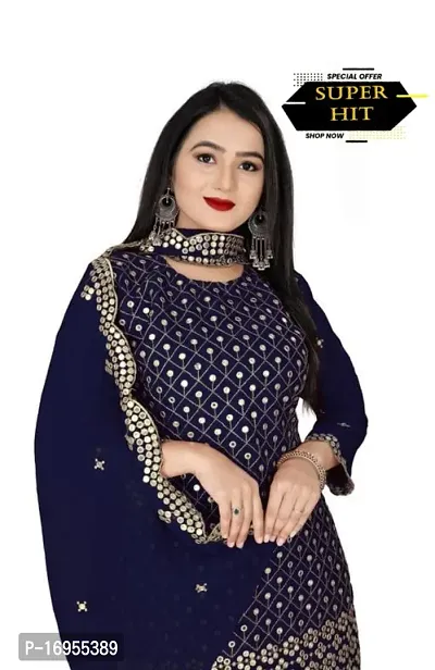 Stylish Shantoon Dress Material with Dupatta For Women