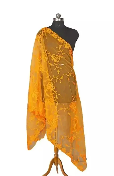 Stylish Net Embroidered Dupatta for Women