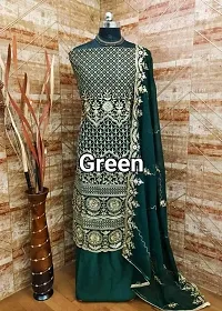 Stylish Women Georgette Dress Material with Dupatta-thumb4