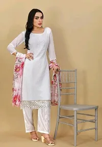 Stylish Women Georgette Dress Material with Dupatta-thumb3