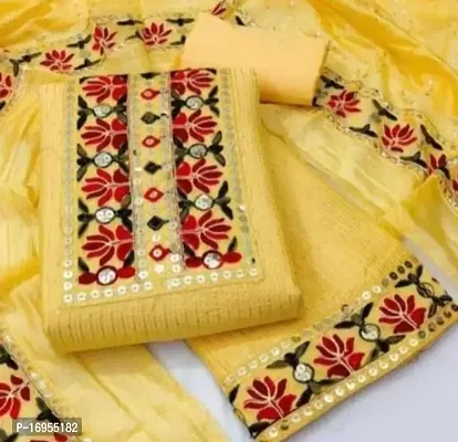 Stylish Cotton Dress Material with Dupatta For Women