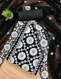 Stylish Women Georgette Dress Material with Dupatta-thumb1