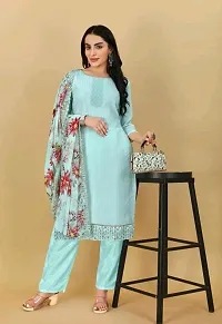 Stylish Women Georgette Dress Material with Dupatta-thumb3