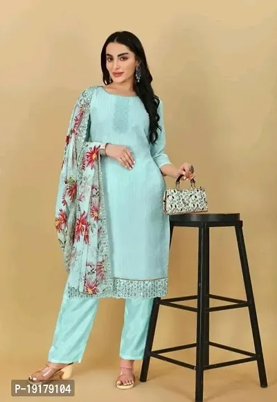 Stylish Women Georgette Dress Material with Dupatta-thumb4