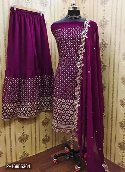 Stylish Shantoon Dress Material with Dupatta For Women