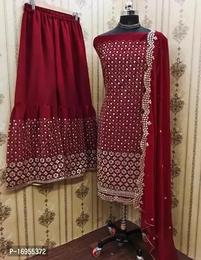 Stylish Shantoon Dress Material with Dupatta For Women