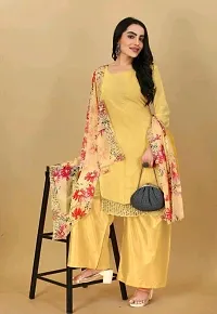 Stylish Women Georgette Dress Material with Dupatta-thumb3