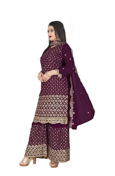 Stylish Shantoon Dress Material with Dupatta For Women