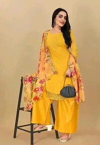 Stylish Women Georgette Dress Material with Dupatta-thumb3