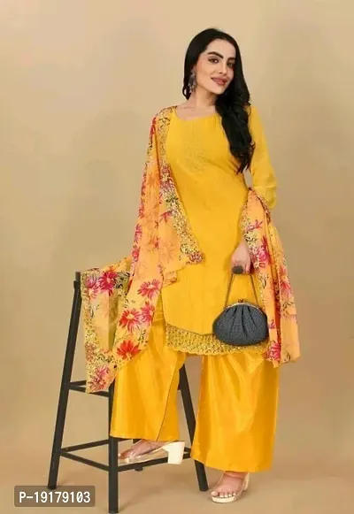 Stylish Women Georgette Dress Material with Dupatta-thumb4