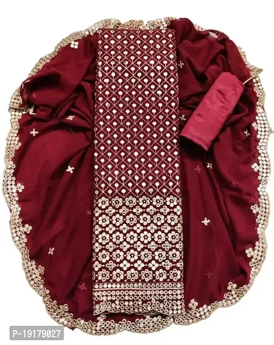 Stylish Women Georgette Dress Material with Dupatta