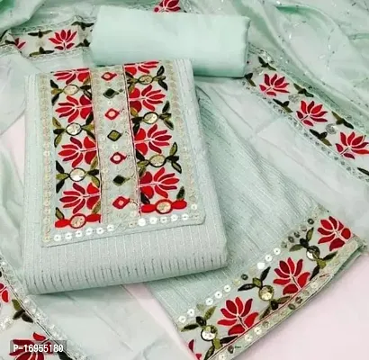 Stylish Cotton Dress Material with Dupatta For Women