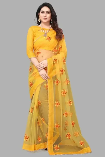 Hot Selling Silk Blend Saree with Blouse piece