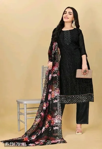 Stylish Women Georgette Dress Material with Dupatta