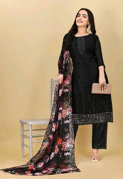 Stylish Georgette Printed Unstitched Suits