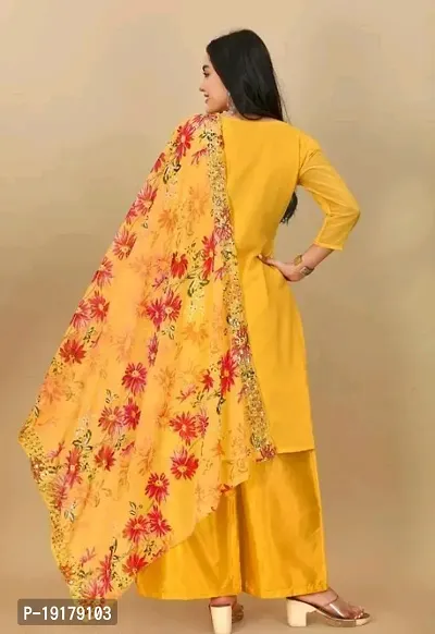 Stylish Women Georgette Dress Material with Dupatta-thumb3