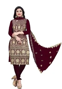 Stylish Women Georgette Dress Material with Dupatta-thumb2