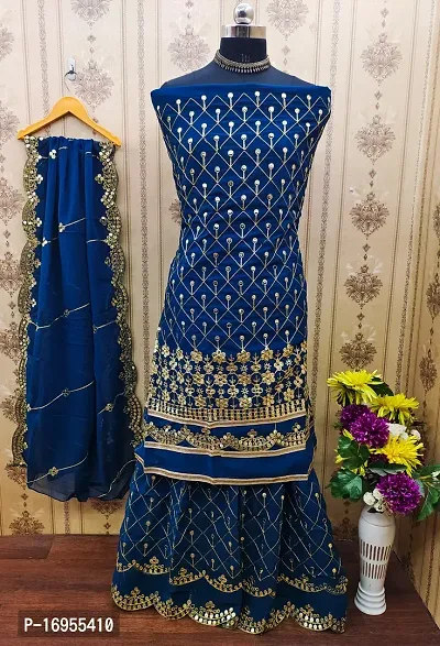 Stylish Shantoon Dress Material with Dupatta For Women