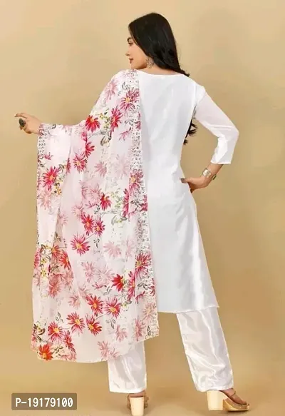 Stylish Women Georgette Dress Material with Dupatta-thumb3