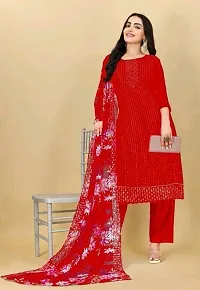 Stylish Women Georgette Dress Material with Dupatta-thumb2