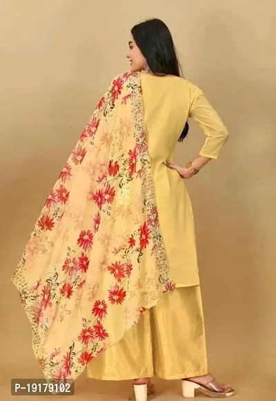 Stylish Women Georgette Dress Material with Dupatta-thumb3