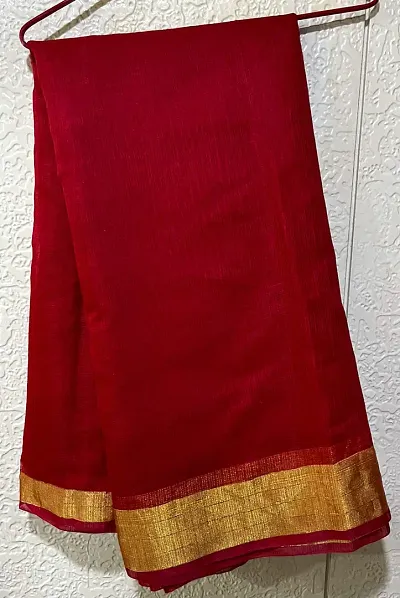 Alluring Chanderi Cotton Saree with Blouse piece