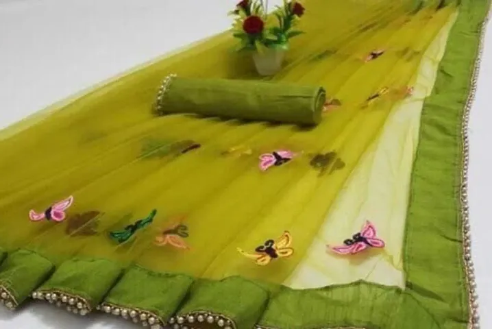 Trendy Silk Blend Sarees For Women