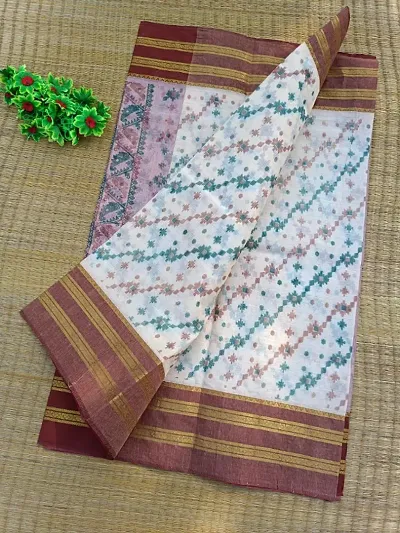 Alluring Cotton Saree without Blouse piece 