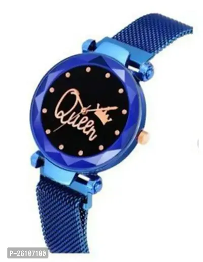 Stylish Navy blue Metal Analog Watches For Women Pack of 1