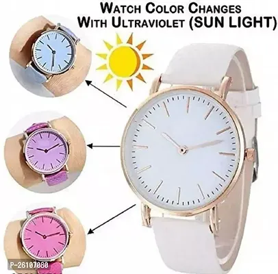 Stylish White Silicone Analog Watches For Women Pack of 1
