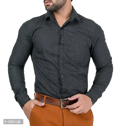 Mexmy Black  Full Sleeve Mens Shirt-thumb0