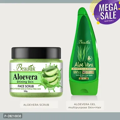 Aloevera Scrub and gel for male and female