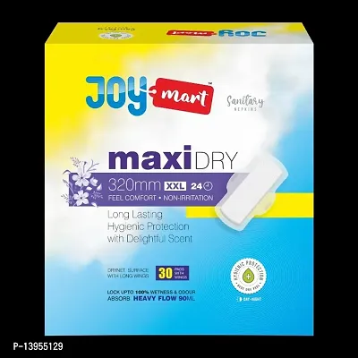 Joymart Maxi XXL Fit Regular Wings Sanitary Pad  (Pack of 30)