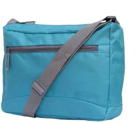 Sling Cross Body Travel Office Business Messenger Bag Sky-Blue