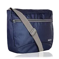 Vitality Nylon Sling Cross Body Business, Travel, Office Messenger one Side Shoulder Satchel Bag for Men & Women (Pack of 1, Blue)-thumb2