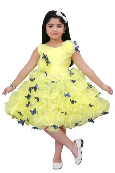 APNA ANDAAZ  Baby Girls Midi/Knee Length Casual Dress  (Multicolor, Sleeveless)