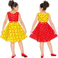Classic Cotton Blend Printed Dress for Kids Girls, Pack of 2-thumb2