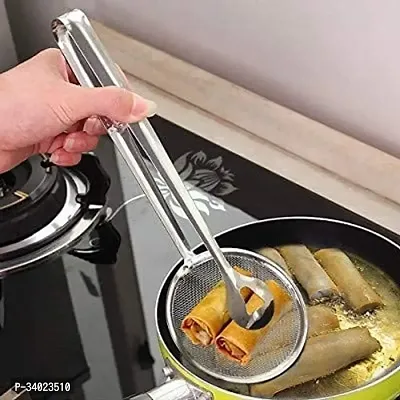 Multi-Functional 2 in 1 Deep Fry Tool Filter Spoon Strainer-thumb5