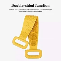 Double Side Silicone Back Scrubber Bath Brush Belt Washer-thumb2