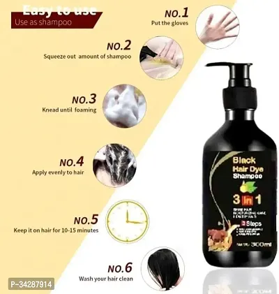 Black Hair Dye Shampoo 3 in 1-thumb2