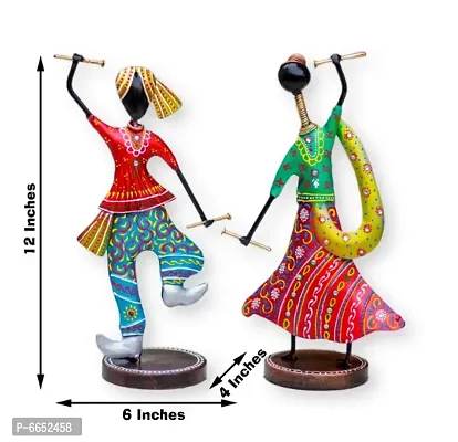 Metal Handicraft Dandiya Couple-thumb0