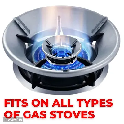 Heavy Silver Manual Gas Stove Stand Gas Saver Burner Stand (Silver)-thumb4