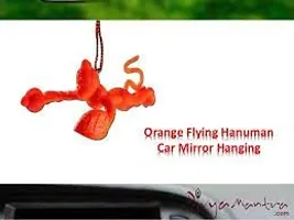 OPZET INDIA Flying Lord Hanuman Hanging Idol, 4 inches, Orange-thumb1