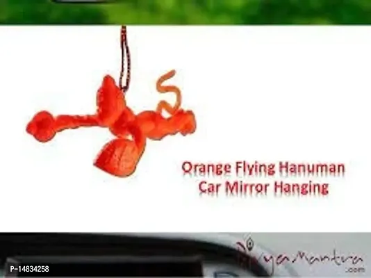 OPZET INDIA Flying Lord Hanuman Hanging Idol, 4 inches, Orange-thumb2